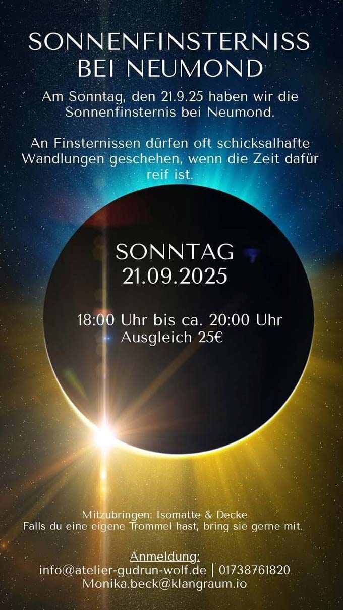 Plakat Sonnenfinsternis