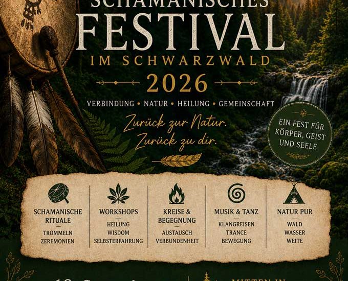Schamanisches Festival im Schwarzwald 2026 vom 18. bis 20. September nahe Furtwangen